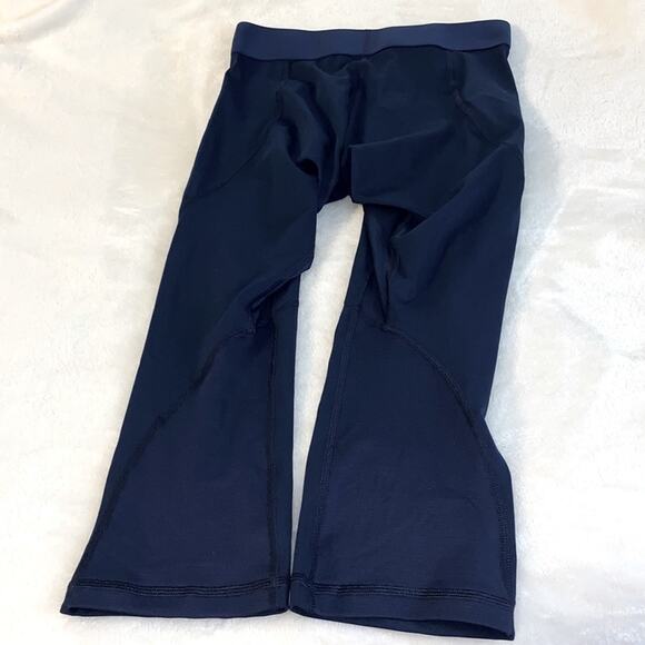 Adidas Alphaskin Sport 3/4 Tights Navy Size M - Picture 2 of 6